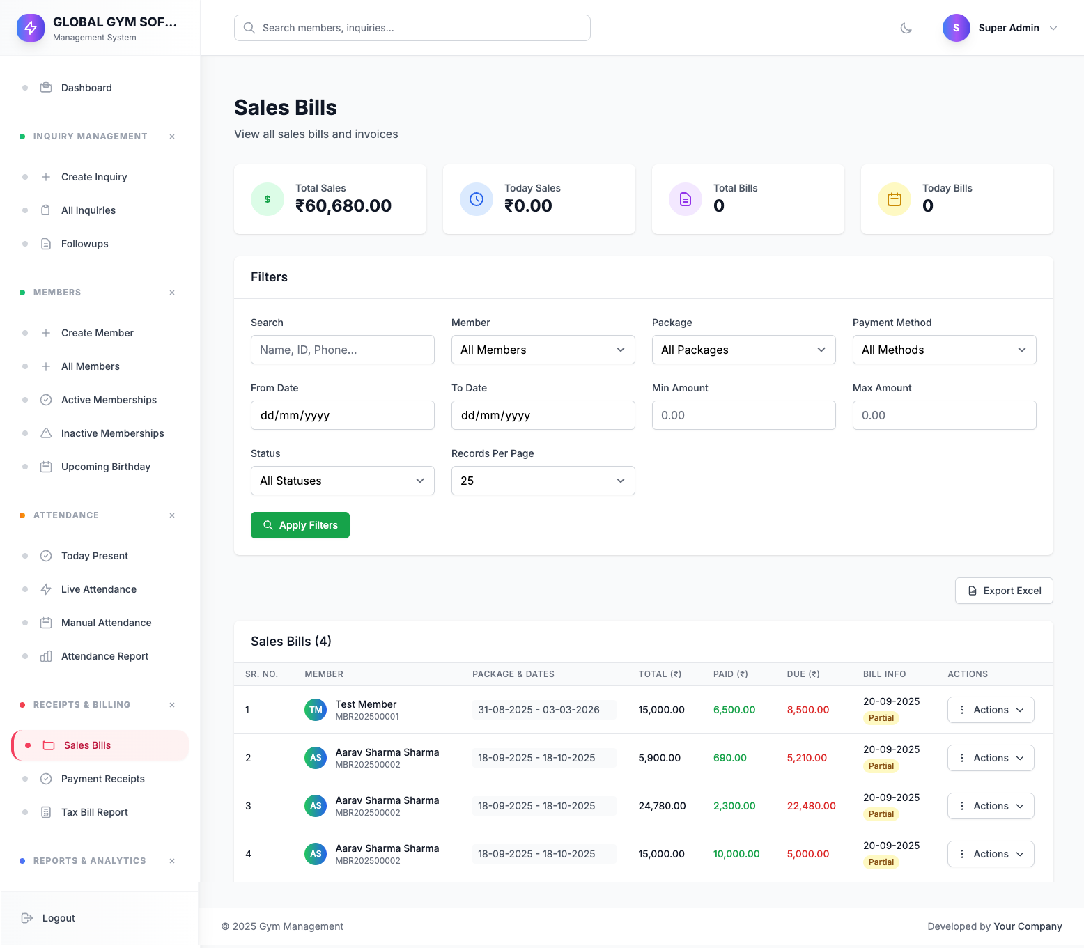 Sales Dashboard